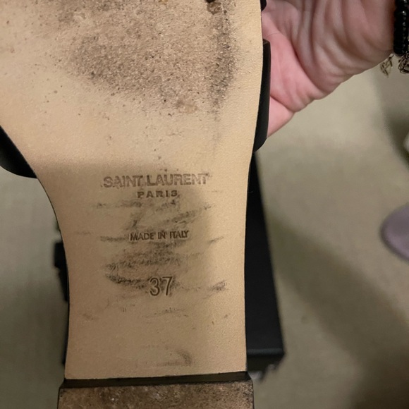 Black Saint Laurent Nu Pied Sandals - Picture 6 of 10